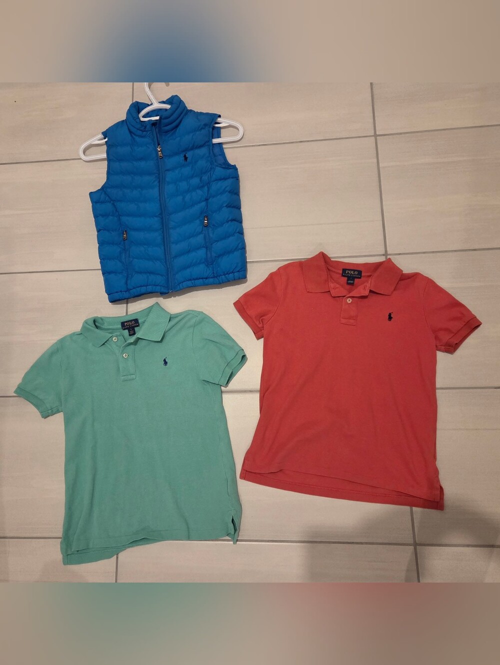 Bundle - Polo Ralph Lauren Boys Polos & Vest - Size 7